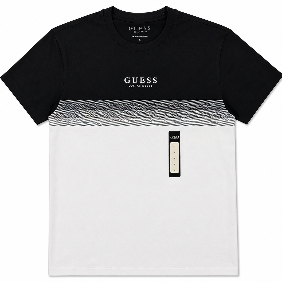 Camiseta Guess logo tee blanca