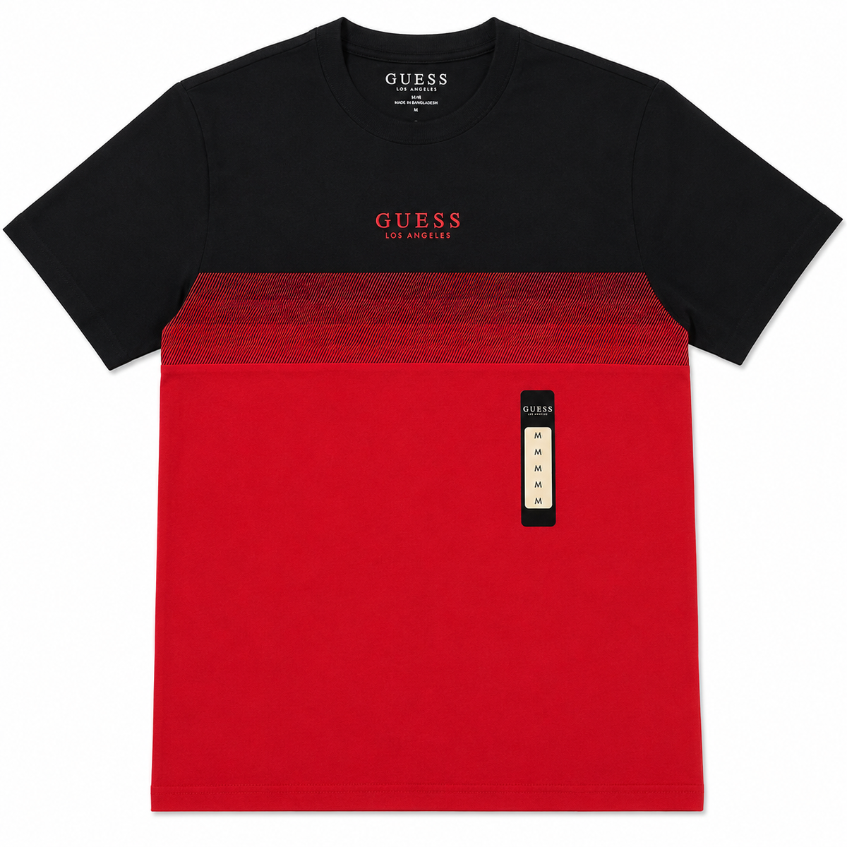 camiseta guess logo tee roja