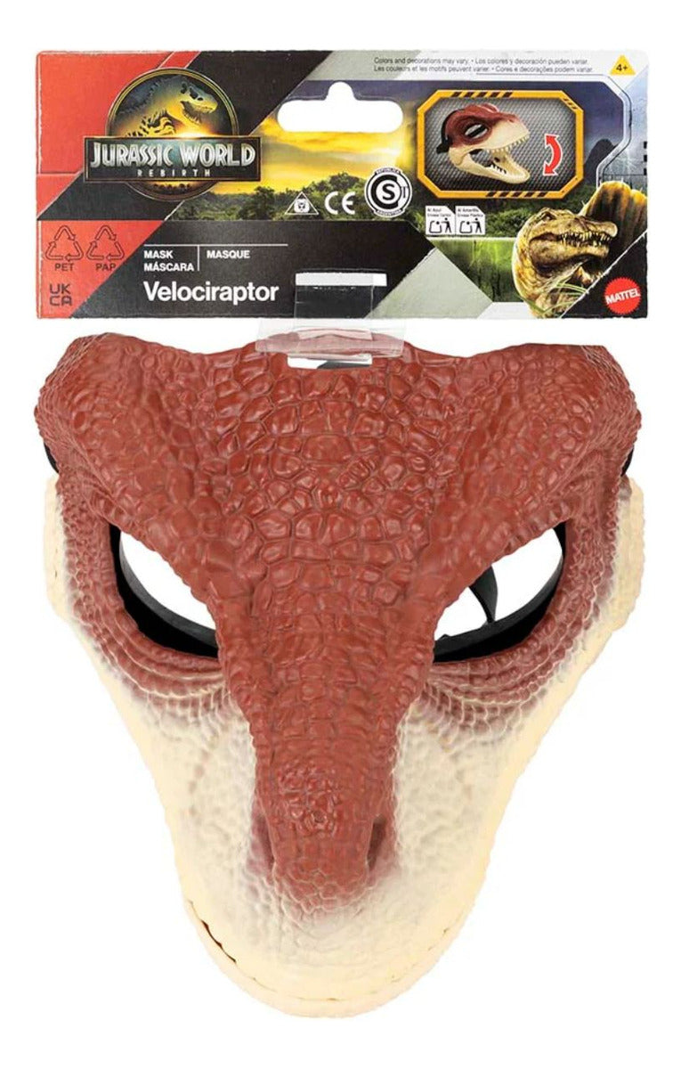 MASCARA DE DINOSAURIO JURASSIC WORLD